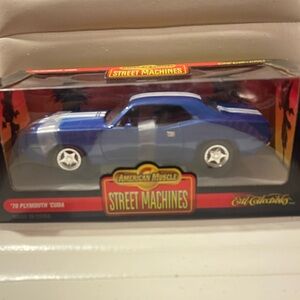 Blue '70 Plymouth Cuda Collectable Toy Car